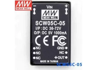 SCW05C-05 Mean Well DC-DC перетворювач ізольований, на плату