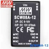 SCW08A-12 Mean Well DC-DC перетворювач ізольований, на плату