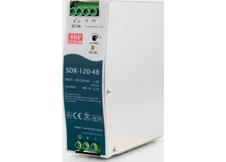 SDR-120-24 Mean Well AC/DC перетворювач на DIN-рейку; 120Вт, 24В, 5А