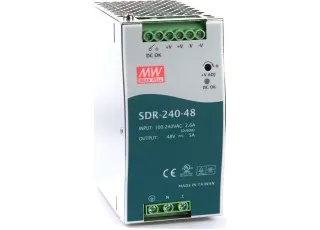 SDR-240-48 Mean Well AC/DC перетворювач на DIN рейку; 240Вт, 48В, 5А