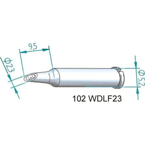 Ersa 102WDLF23 Жало для паяльника, "микроволна" 2.3 мм