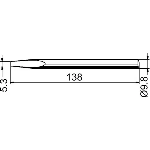 Ersa 172KD Жало для паяльника, "клин" 3.1 мм