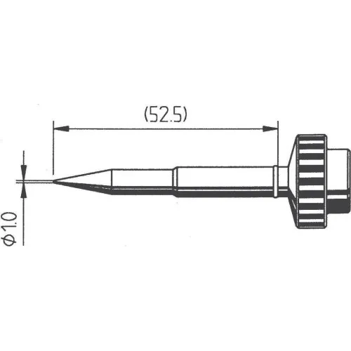 Ersa 612BD(LF) Жало для паяльника, "конус" 1.0 мм