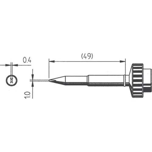 Ersa 612CD(LF) Жало для паяльника, "клин" 1.0x0.4мм