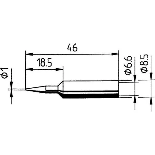 Ersa 832BD(LF) Жало для паяльника, "конус" 1.0 мм