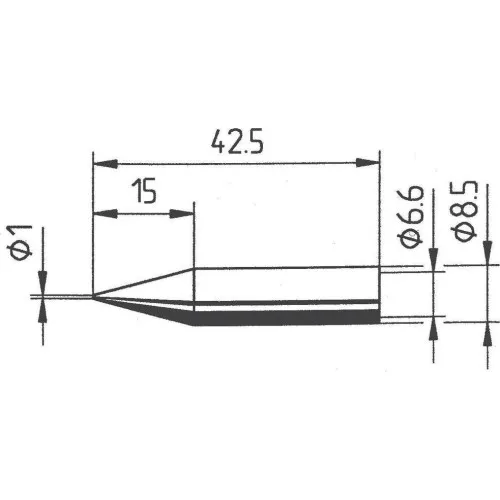 Ersa 842BD(LF) Жало для паяльника, "конус" 1.0 мм