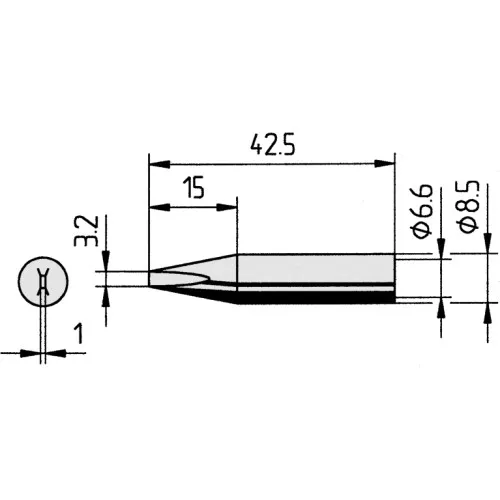 Ersa 842ED(LF) Жало Для паяльника, "отвертка" 3.2 мм