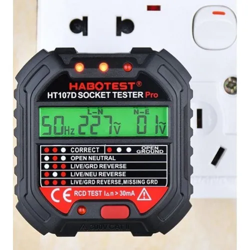 HT107D Habotest Измеритель мощности розеток