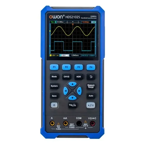 HDS2102S OWON Осциллограф портативный 2-канальный, мультиметр, генератор сигналов
