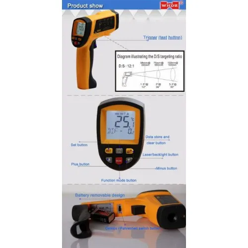 WH700 Weihua Инфракрасный цифровой пирометр