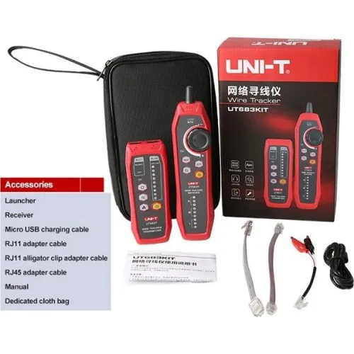 UT683KIT Uni-T багатофункціональний кабельний тестер-трасошукач (cable traker)